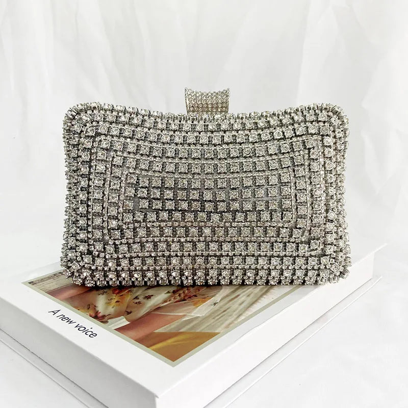 Celeste Luxe Evening Clutch – Gold Edition