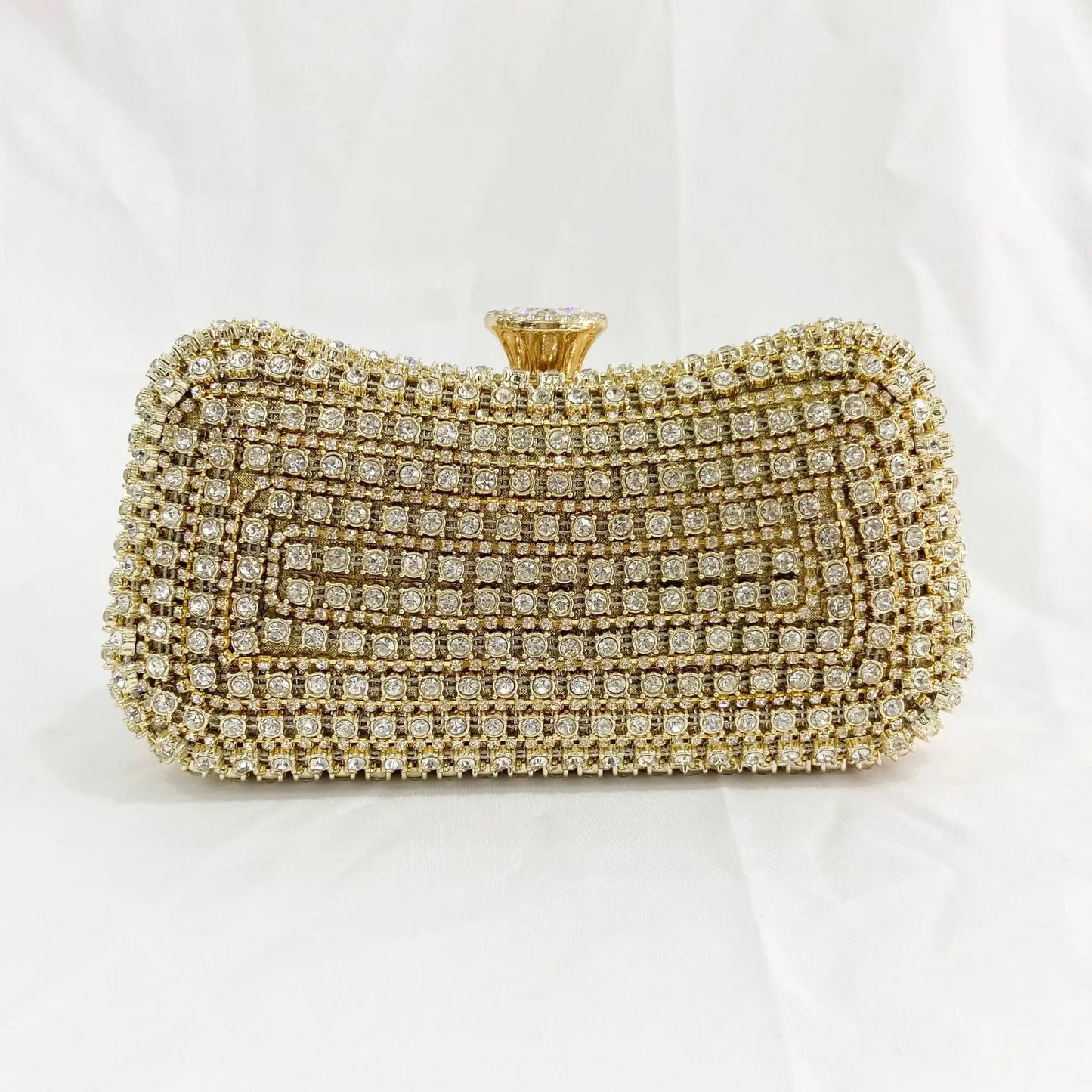 Celeste Luxe Evening Clutch – Gold Edition