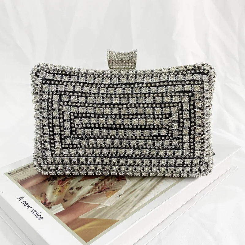 Celeste Luxe Evening Clutch – Gold Edition
